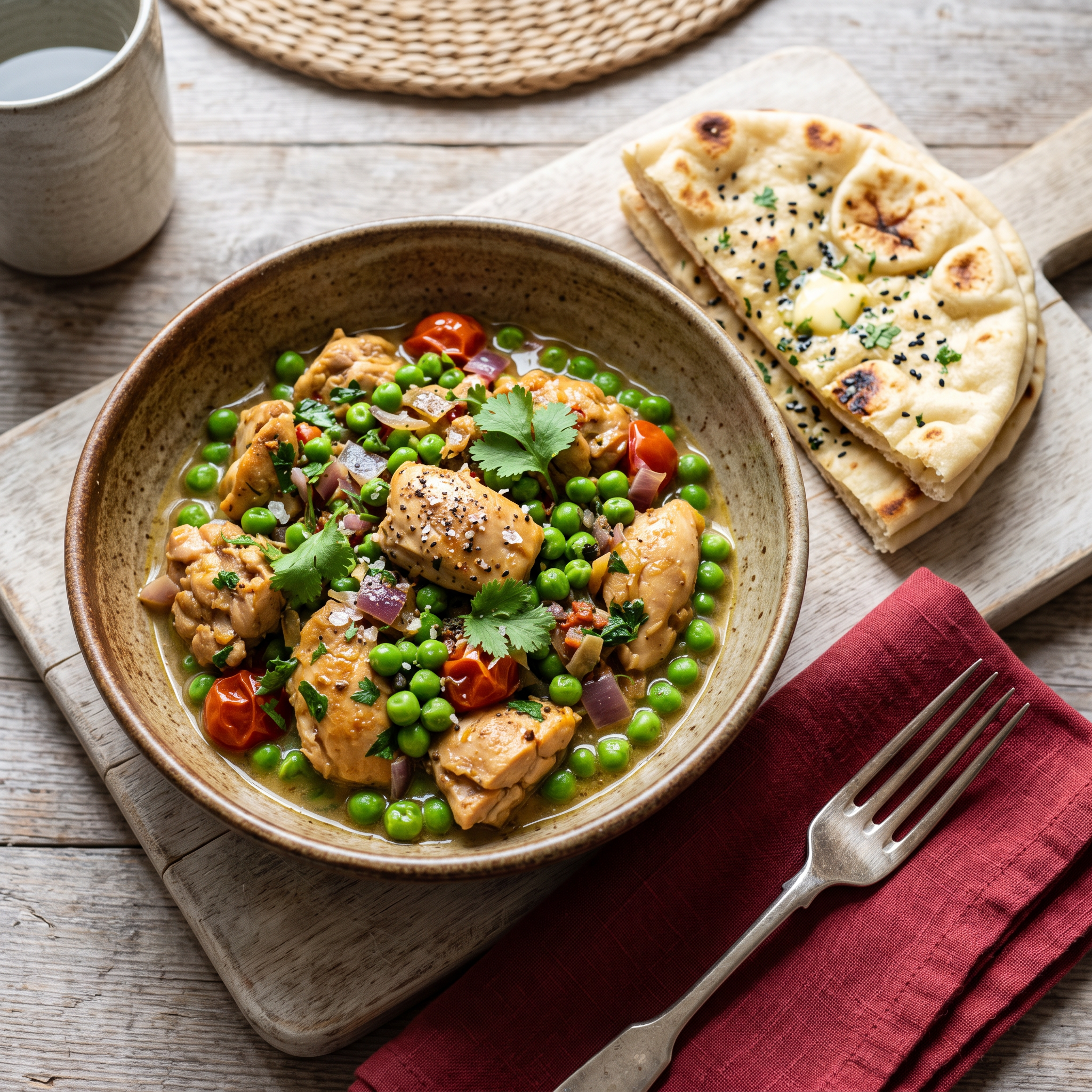 Coastal Chicken & Green Pea Sauté