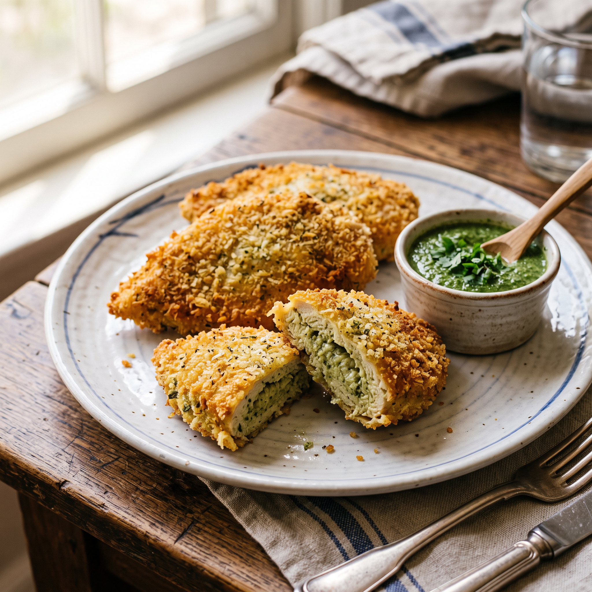 Crispy Baked Chicken Cutlets with Golden Crumb
