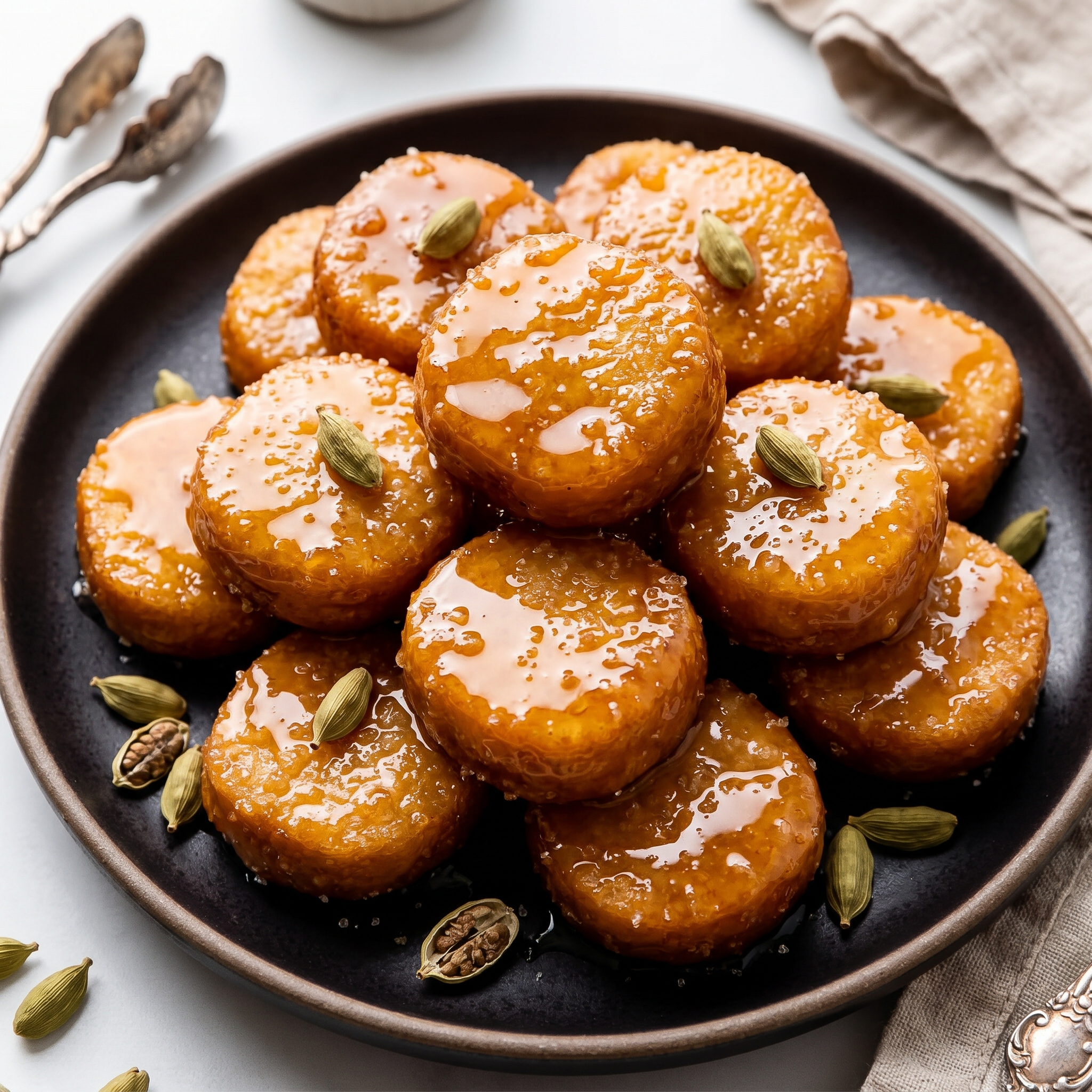 Golden Cardamom Dough Bites: A Speedy Pakistani Sweet