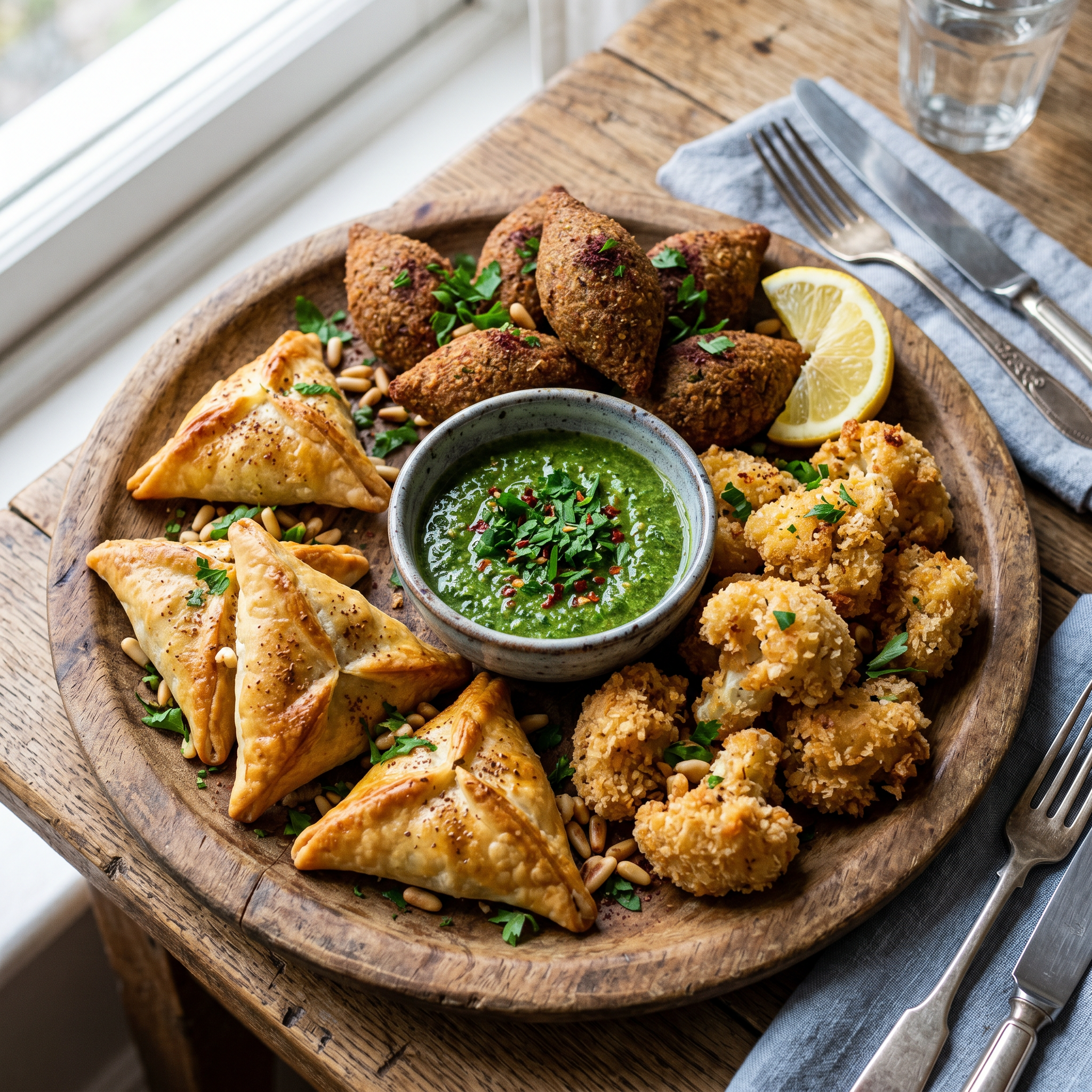 Golden Mezze Platter: A Quick Middle Eastern Lunch