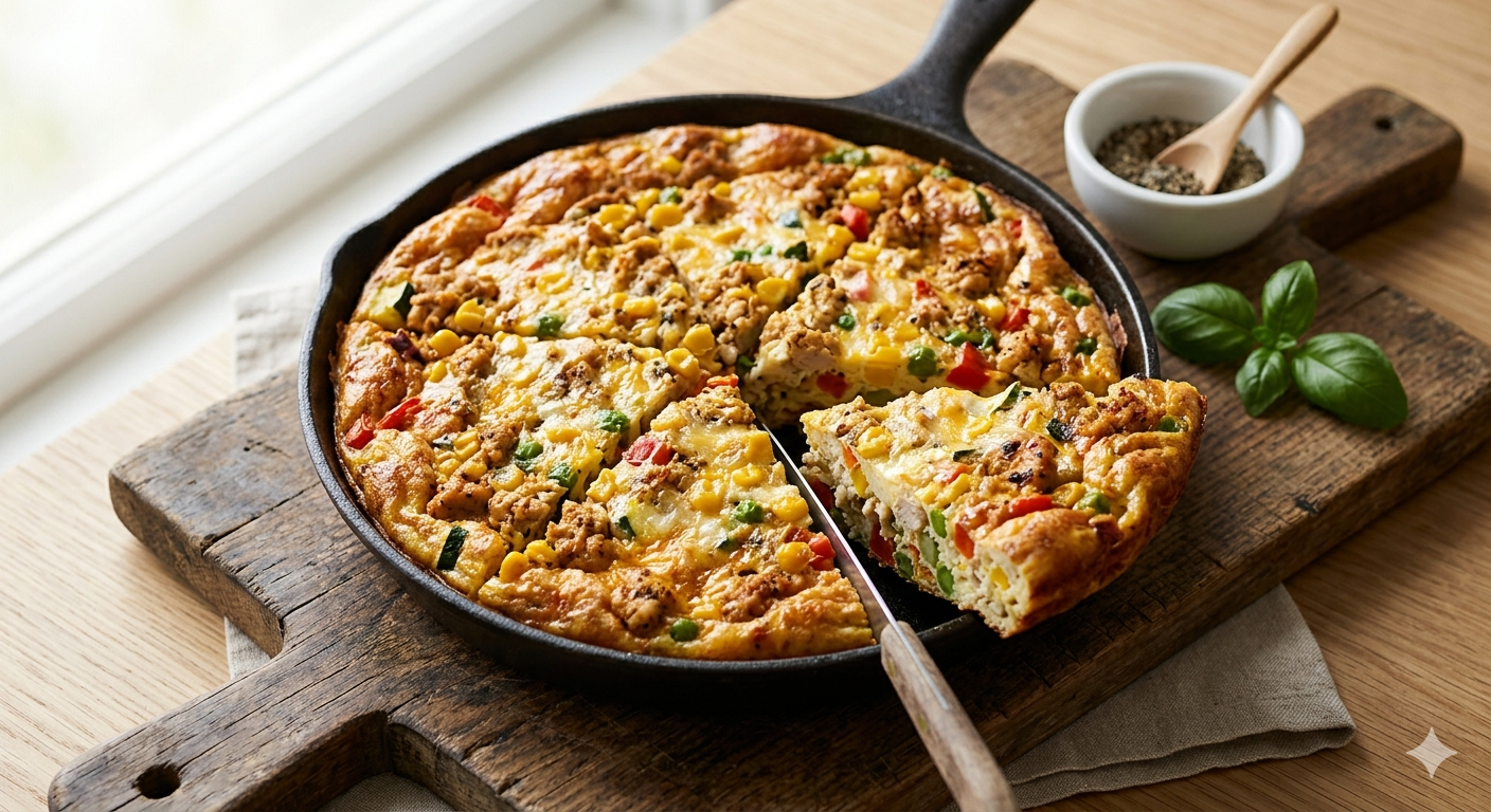 Hearty Italian Chicken & Vegetable Frittata