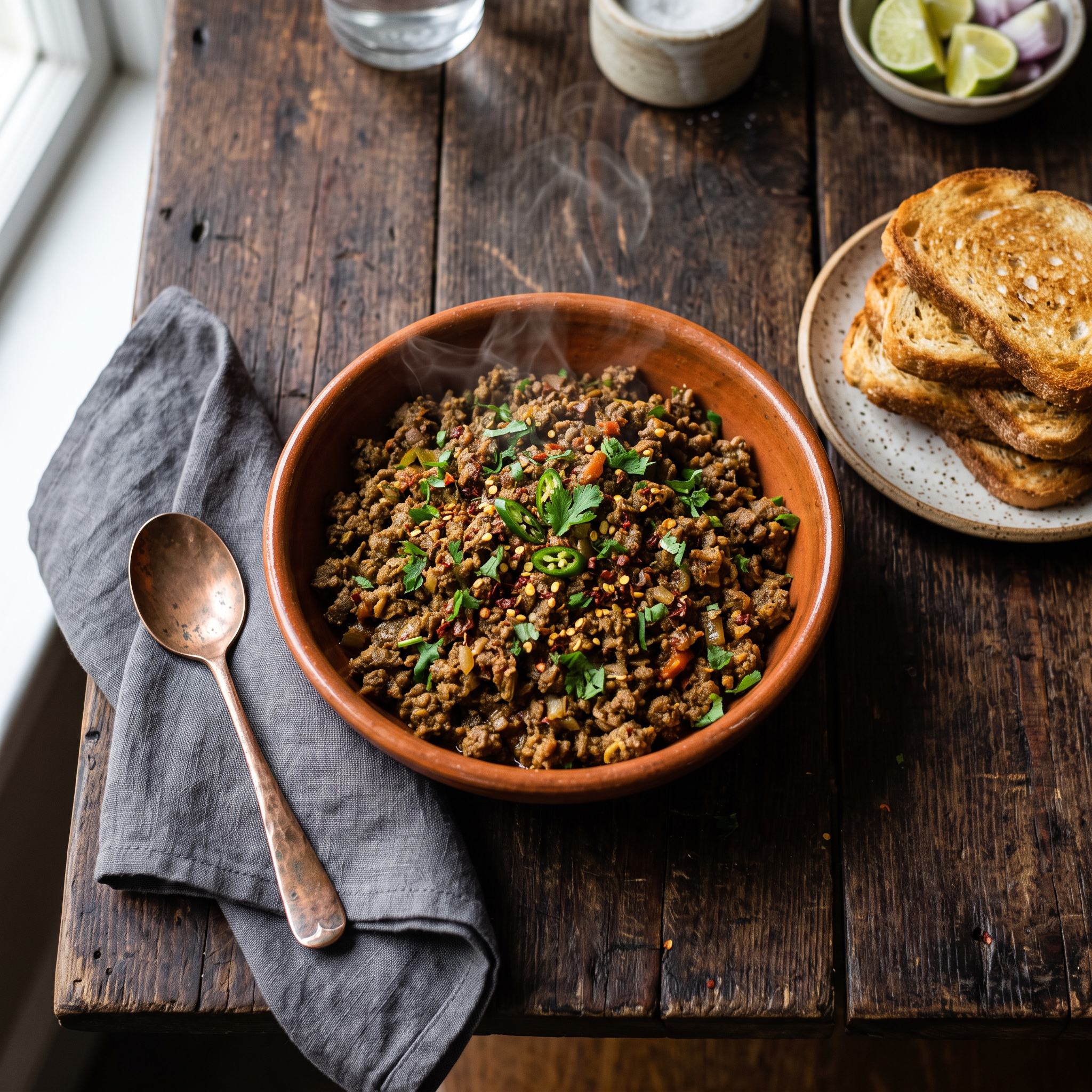 Hearty Mutton Keema Bhurji: A Savoury Indian Breakfast Delight