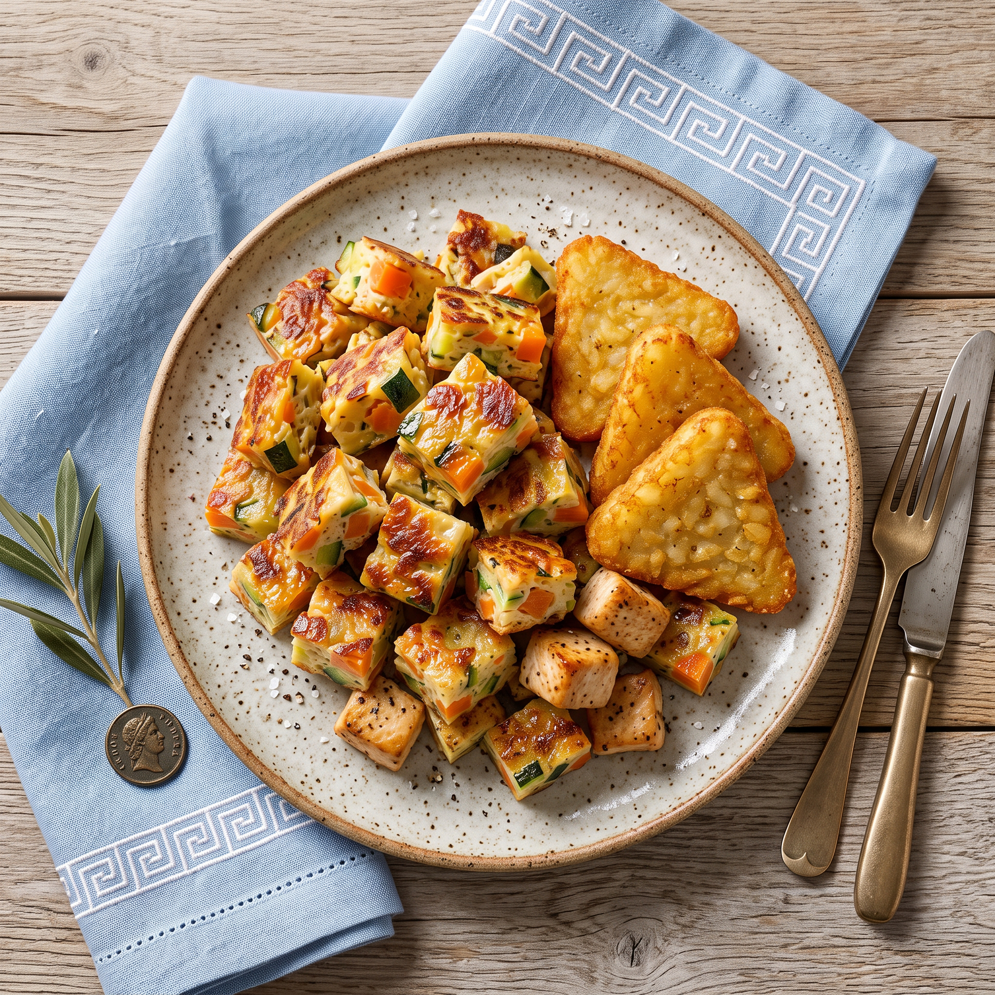 Pan-Seared Chicken & Zucchini with Crispy Potatoes