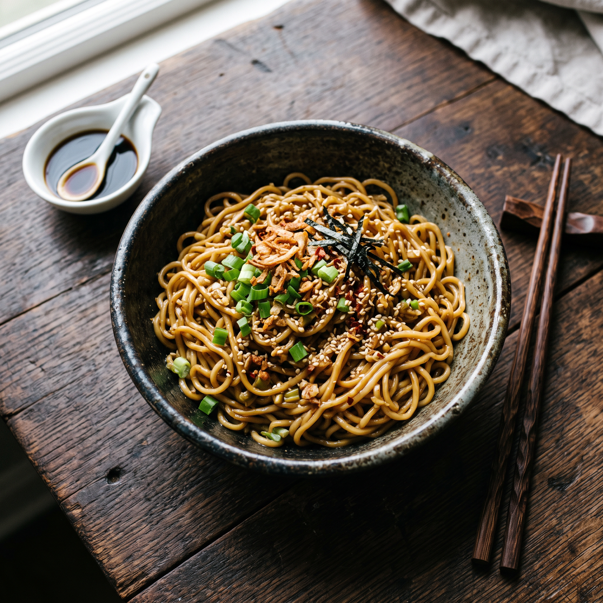 Quick & Flavourful Soy-Glazed Ramen Noodles