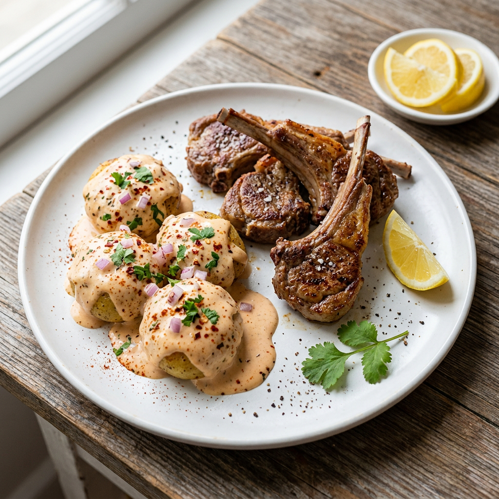 Quick Mutton Chaap & Spiced Potato Fry: Easy Weeknight Meal