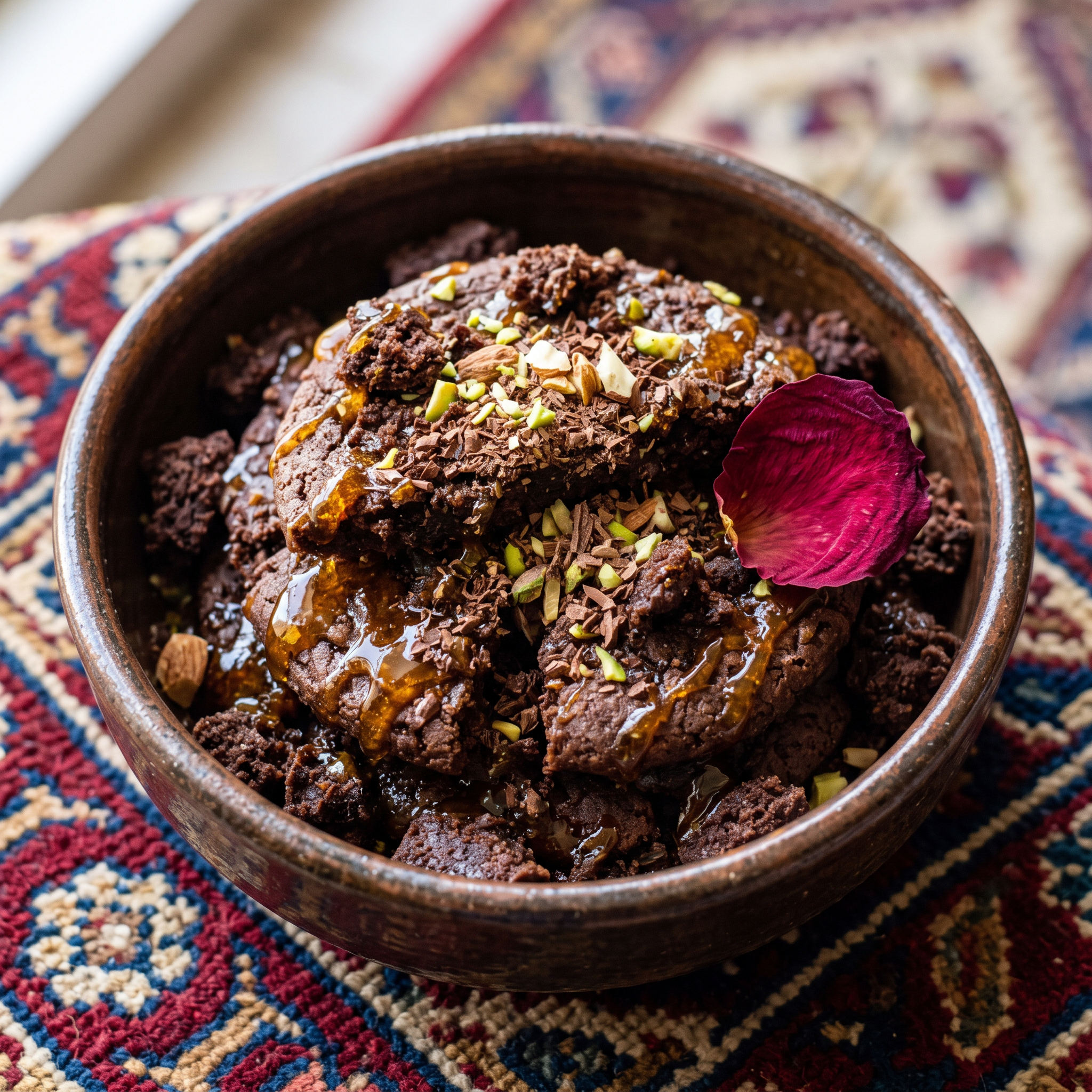 Shahi Chocolate Cookie Delight: A Golden Drizzle Dream