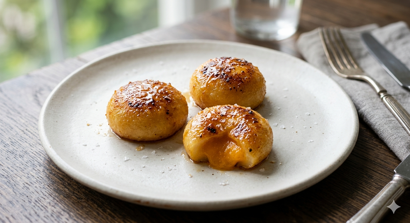 Silken Mango Mochi with Golden Butter Glaze