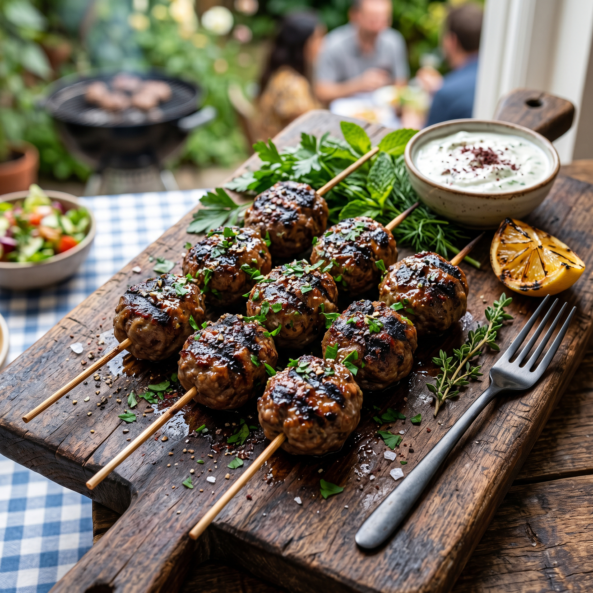 Smoky Grilled Kofta Skewers: An Indian Summer Treat