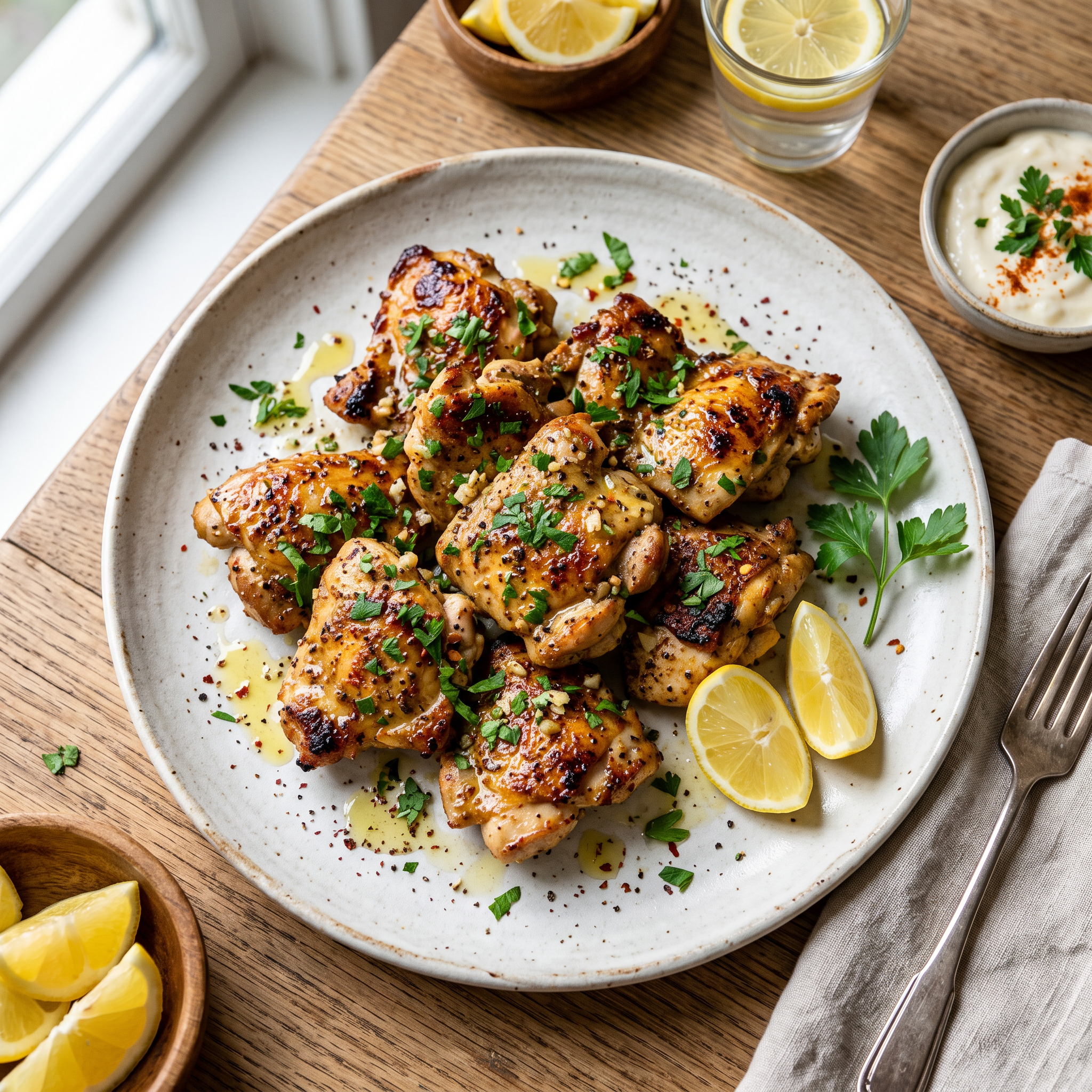 Speedy Egyptian Chicken Shawarma with Zesty Herbs