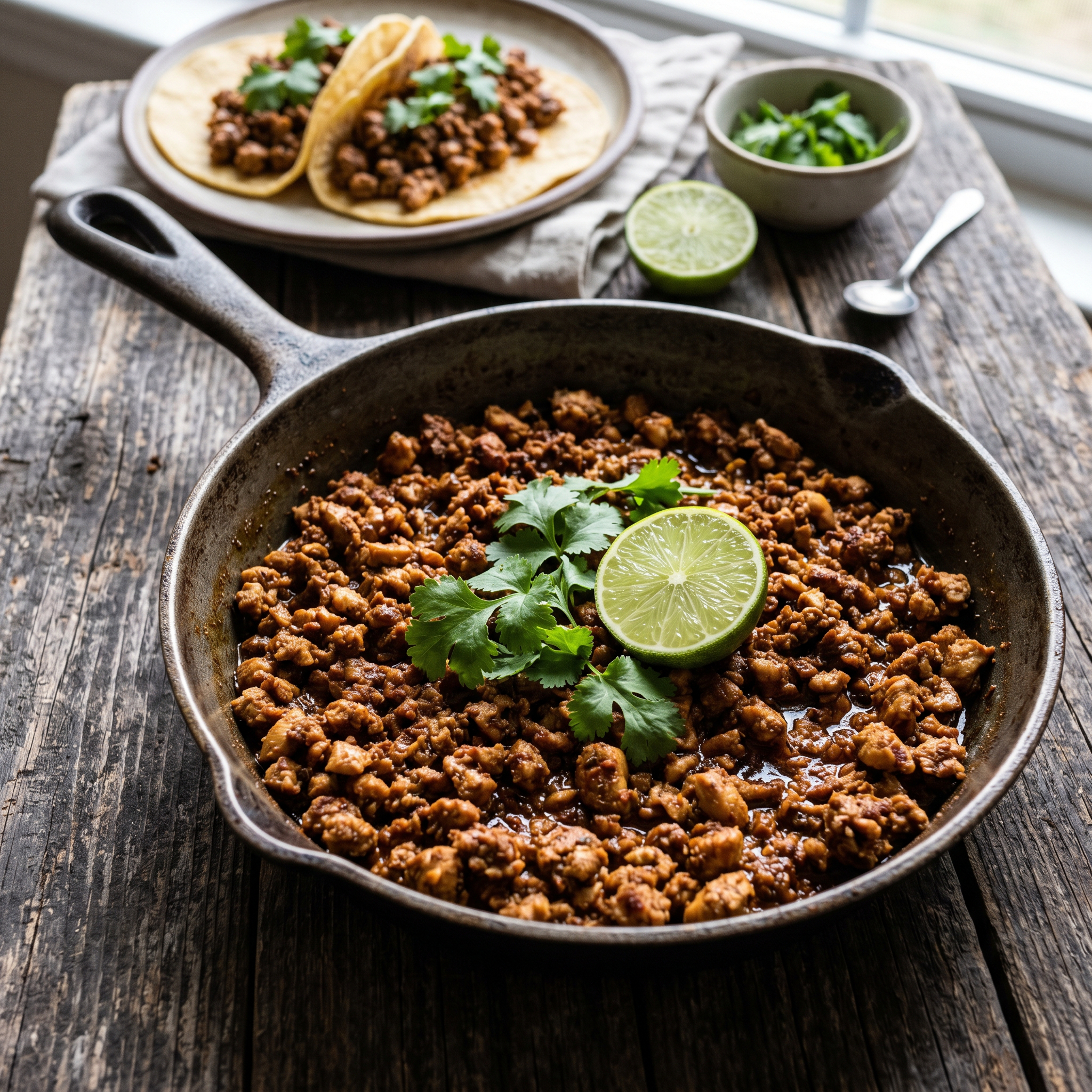 Speedy Mexican Chicken Mince Skillet