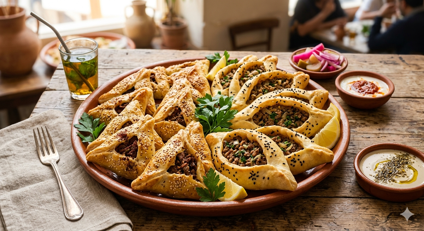 Spiced Beef Brisket & Ginger Fatayer Platter