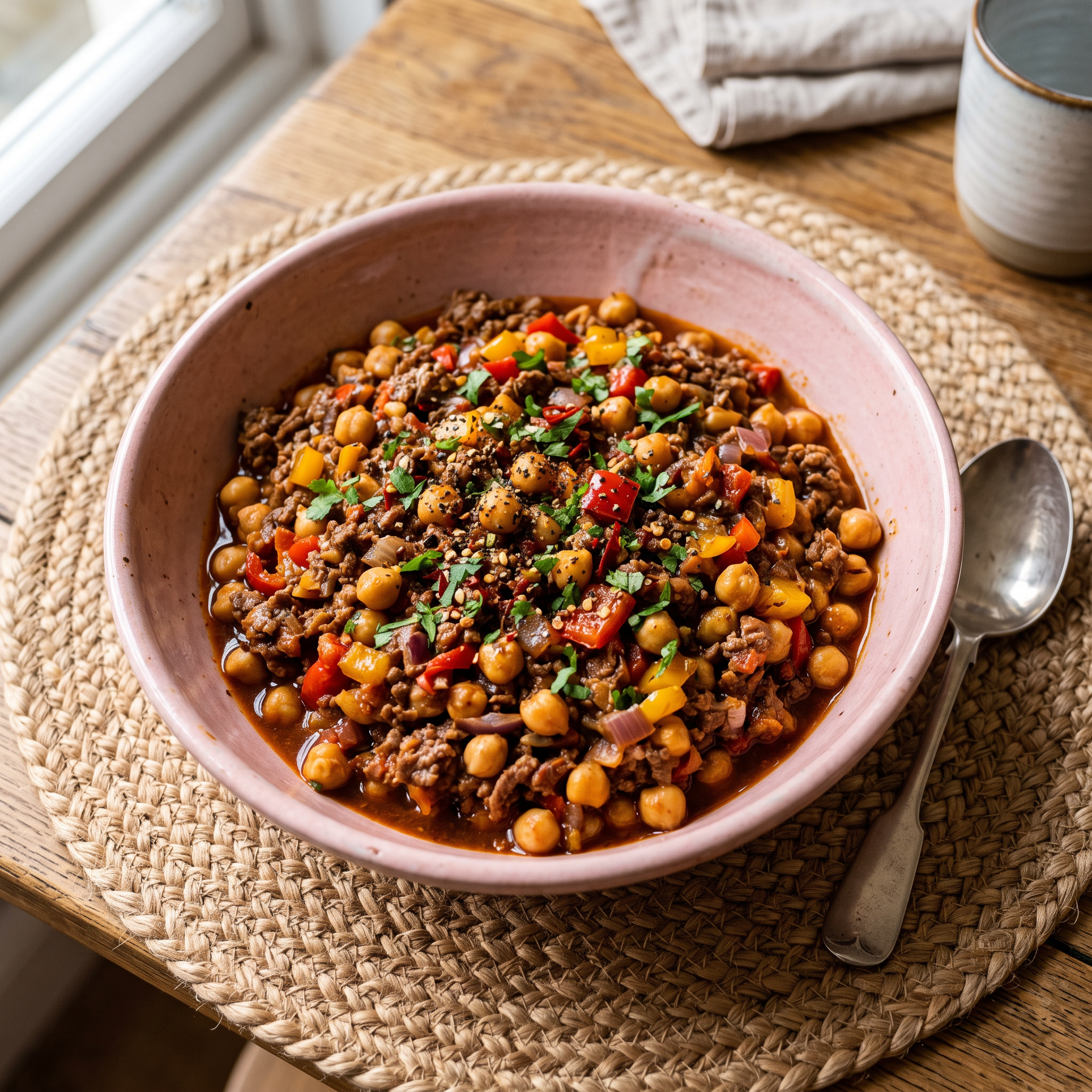 Spiced Wagyu & Chickpea Stir-Fry