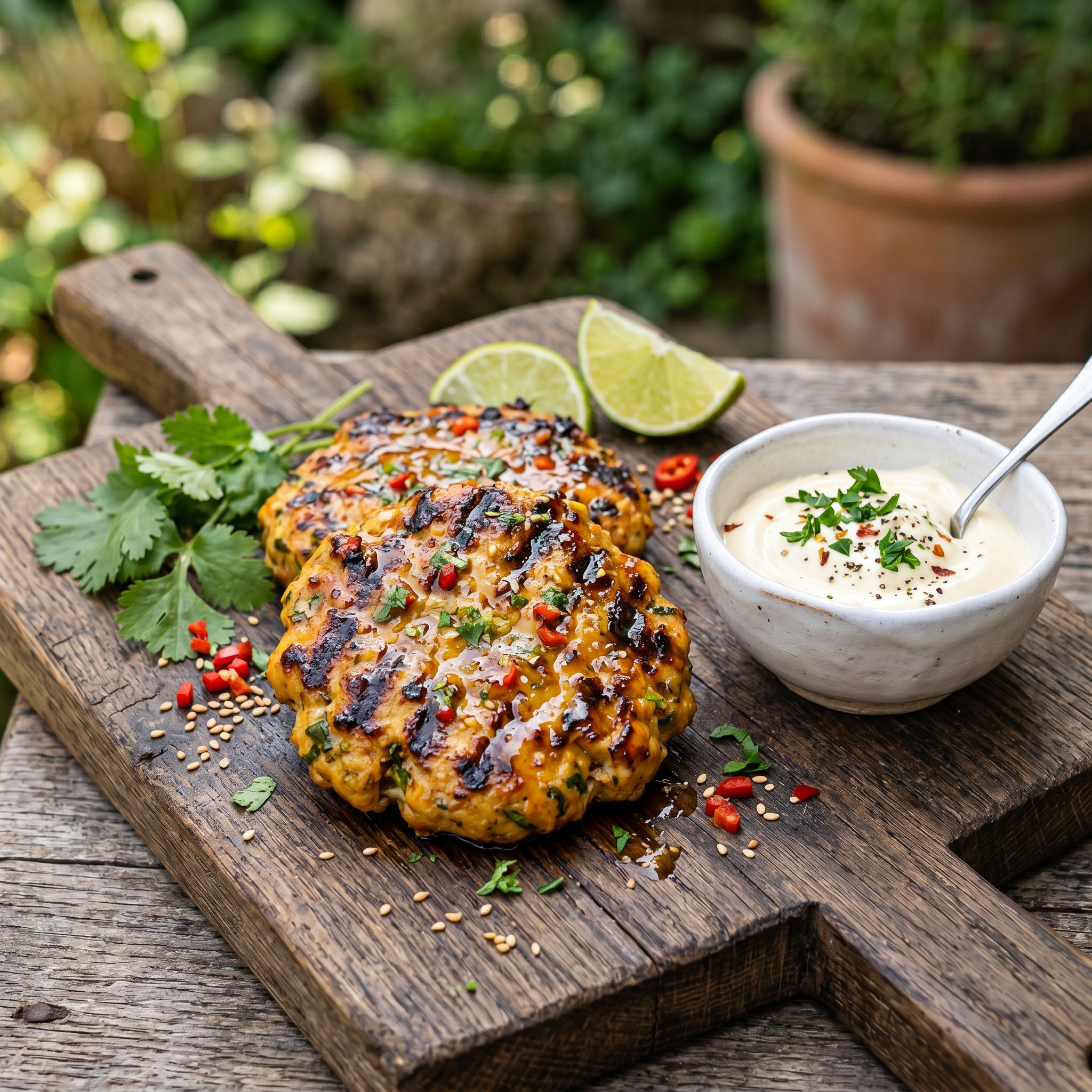 Thai-Inspired Grilled Mango Chicken Kebabs